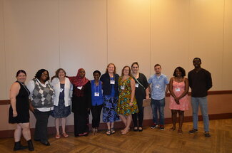 Dr. Barro and Terri Gitler with 2016 MA/FLAS students
