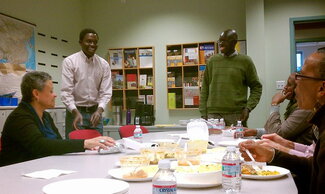 Vukoni's Lupa-Lasaga's pre-dissertation field work luncheon, 2014