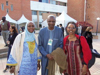 Dr. Barro and Dr. Mshai Mwangola with CODESRIA Executive Secretary Dr. Ebrima Sall in Rabat, Morocco (2011)