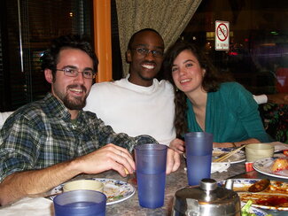 CAS graduate students Andrew, Emily and Damon, December 2010