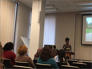 Nigerian American author Dr. Nnedi Okorafor gives brown bag talk