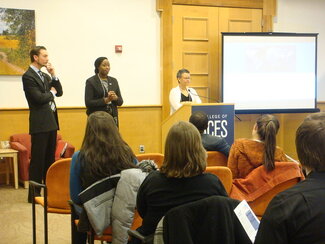 Jonathan Feipel, Illinois Commerce Commission; Morgan McClain-McKinney USAID and Dr. Merle Bowen