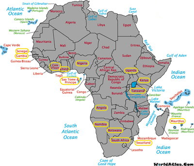 africa map