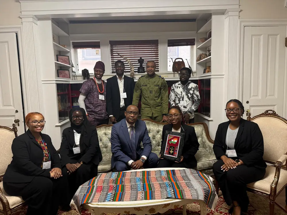 CAS team with Niger Ambassador